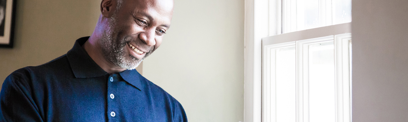 Man smiling