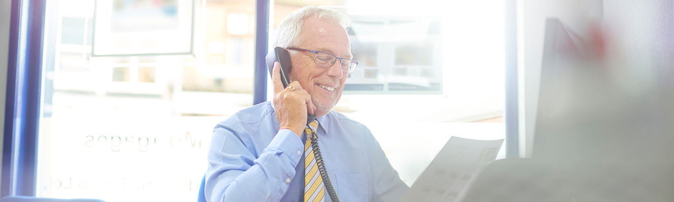 Man talking on phone